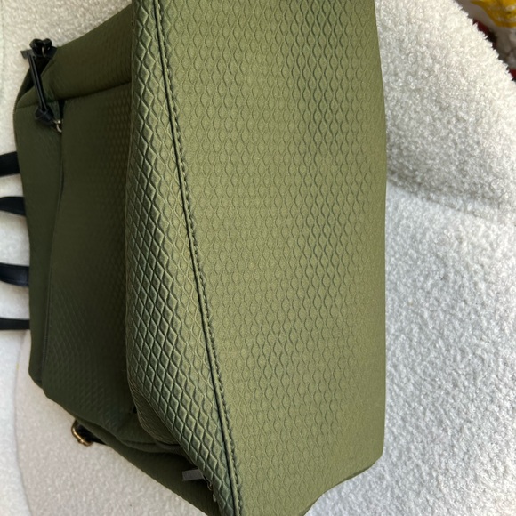 Elliott Lucca by The Sak Olvera Backpack Women Green Neoprene Laptop Utility Bag - Picture 5 of 7